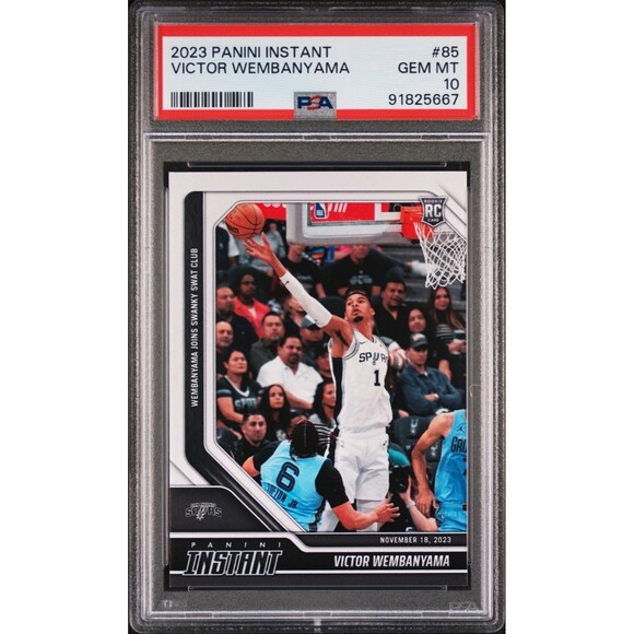 Victor Wembanyama 2023-24 Panini #85 NBA Rookie Card Spurs 1 of 6841 PSA 10 Gem - Picture 1 of 2